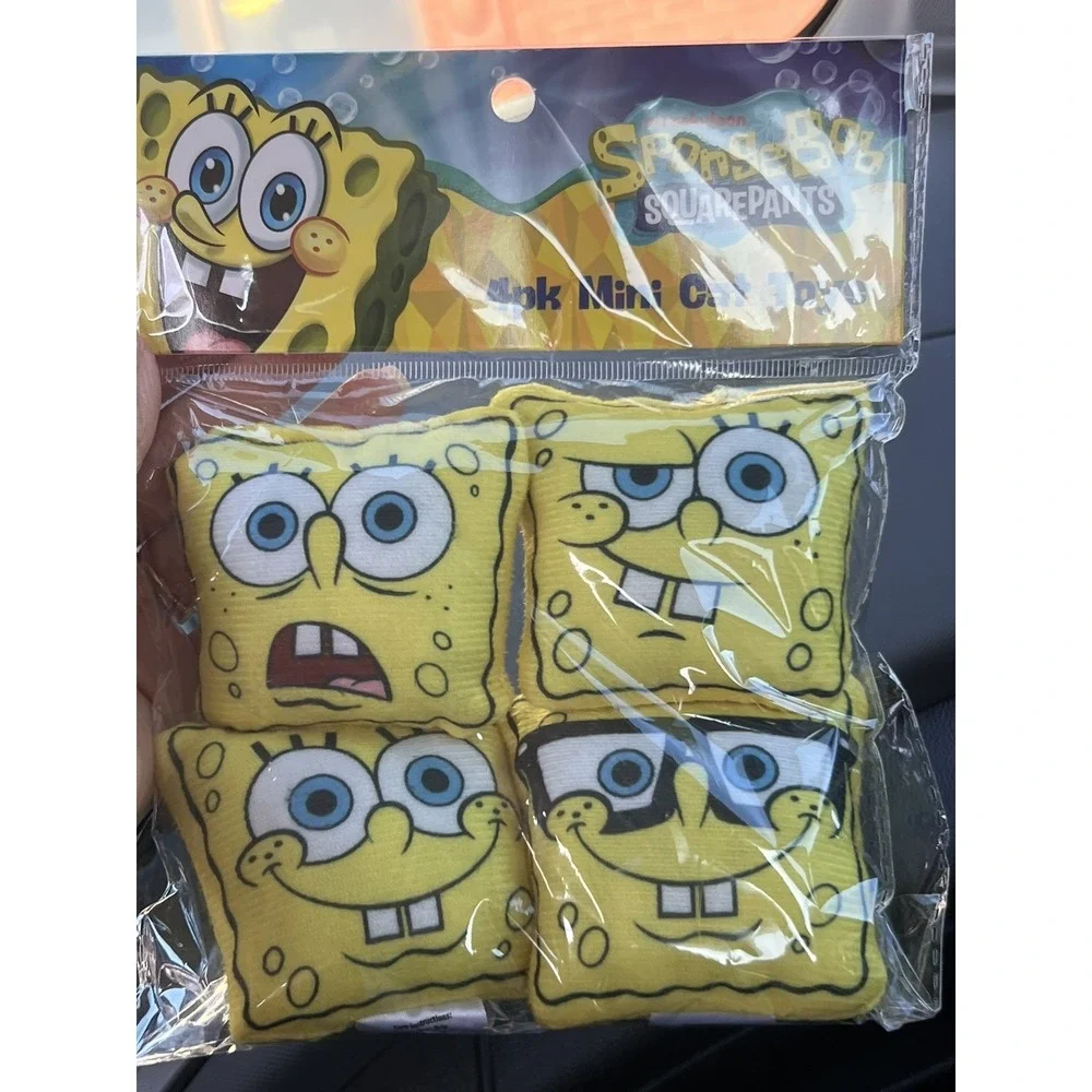 One (1) Pack Of 4 SpongeBob Mini Cat Toy Plushies 2026 USA‎ SELLER
